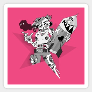 Punk girl Sticker